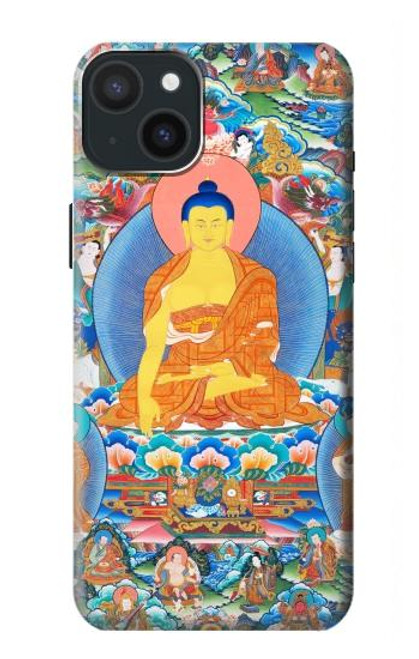 S1256 Buddha Paint Funda Carcasa Case para iPhone 15 Plus