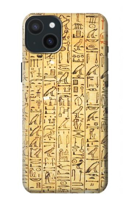 S1625 Egyptian Coffin Texts Funda Carcasa Case para iPhone 15 Plus