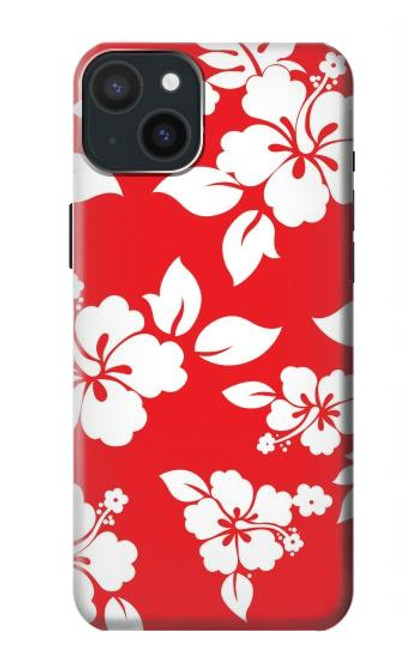 S1949 Hawaiian Hibiscus Pattern Funda Carcasa Case para iPhone 15 Plus