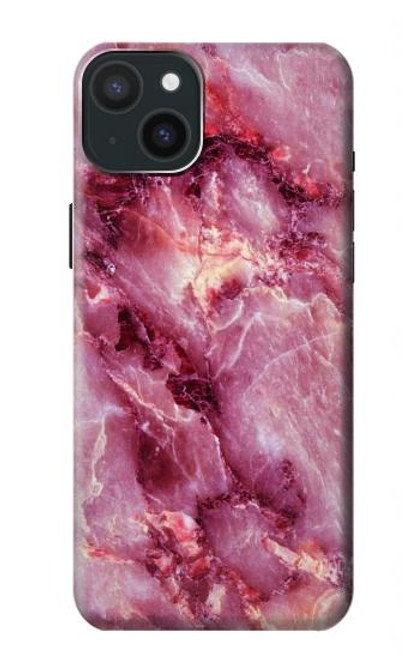 S3052 Pink Marble Graphic Printed Funda Carcasa Case para iPhone 15 Plus