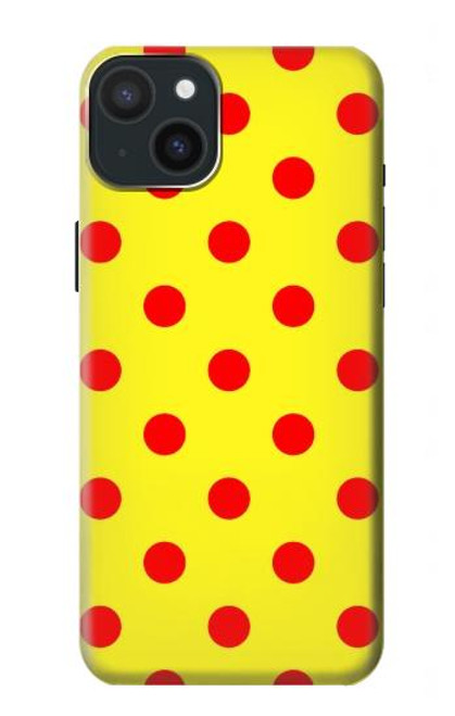 S3526 Red Spot Polka Dot Funda Carcasa Case para iPhone 15 Plus