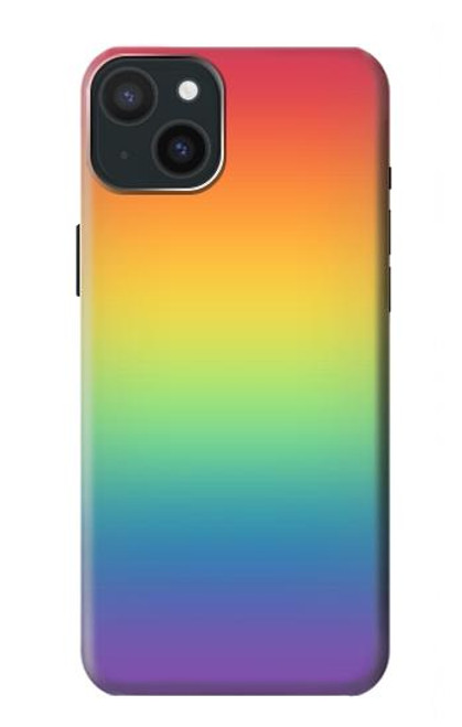 S3698 LGBT Gradient Pride Flag Funda Carcasa Case para iPhone 15 Plus