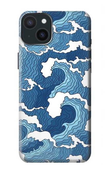 S3751 Wave Pattern Funda Carcasa Case para iPhone 15 Plus