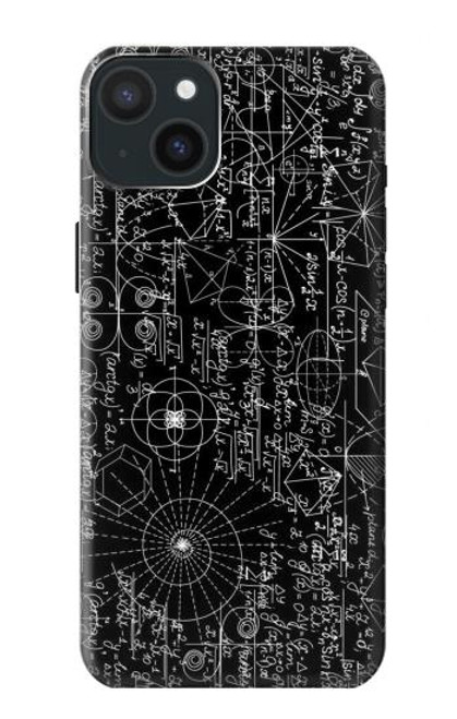 S3808 Mathematics Blackboard Funda Carcasa Case para iPhone 15 Plus