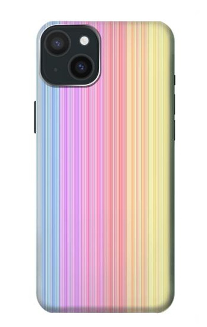 S3849 Colorful Vertical Colors Funda Carcasa Case para iPhone 15 Plus