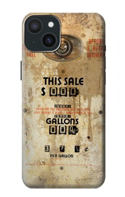 S3954 Vintage Gas Pump Funda Carcasa Case para iPhone 15 Plus