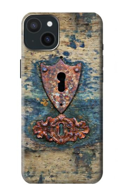 S3955 Vintage Keyhole Weather Door Funda Carcasa Case para iPhone 15 Plus