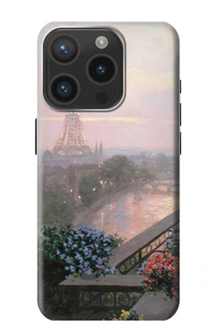 S1443 Terrace in Paris Eifel Funda Carcasa Case para iPhone 15 Pro