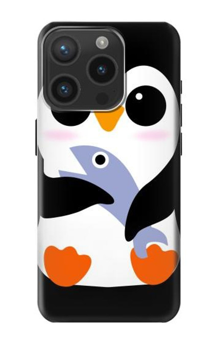 S2631 Cute Baby Penguin Funda Carcasa Case para iPhone 15 Pro