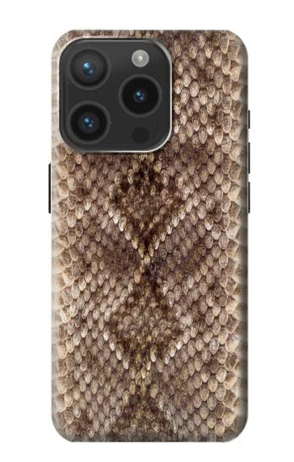 S2875 Rattle Snake Skin Graphic Printed Funda Carcasa Case para iPhone 15 Pro