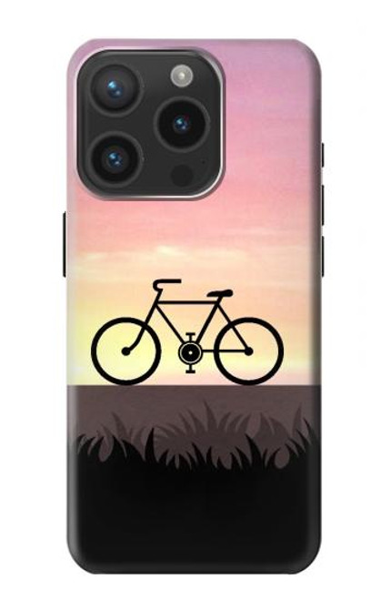 S3252 Bicycle Sunset Funda Carcasa Case para iPhone 15 Pro