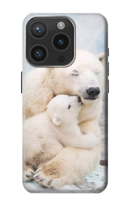 S3373 Polar Bear Hug Family Funda Carcasa Case para iPhone 15 Pro