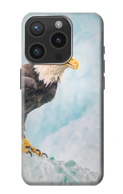 S3843 Bald Eagle On Ice Funda Carcasa Case para iPhone 15 Pro