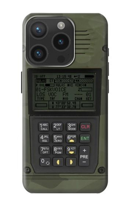 S3959 Military Radio Graphic Print Funda Carcasa Case para iPhone 15 Pro