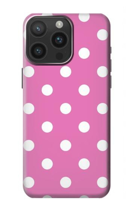 S2358 Pink Polka Dots Funda Carcasa Case para iPhone 15 Pro Max