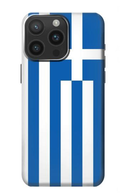 S3102 Flag of Greece Funda Carcasa Case para iPhone 15 Pro Max