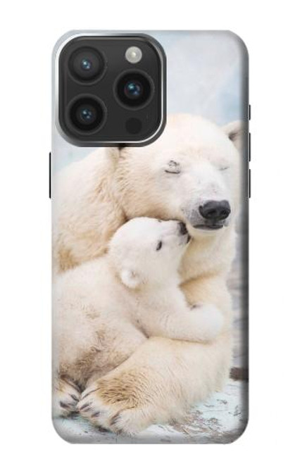 S3373 Polar Bear Hug Family Funda Carcasa Case para iPhone 15 Pro Max