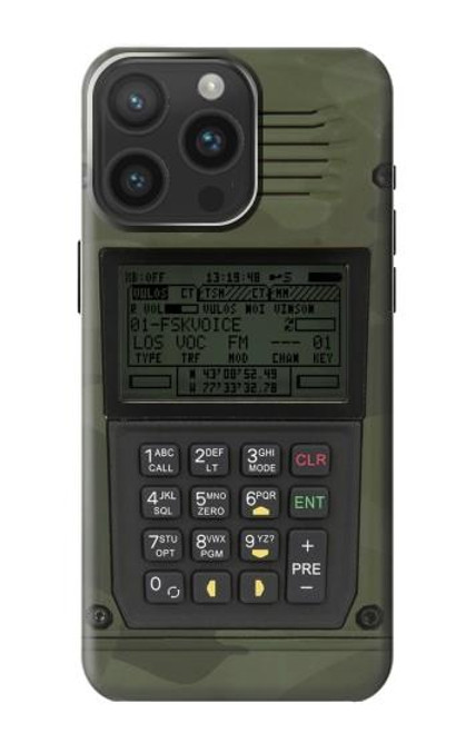 S3959 Military Radio Graphic Print Funda Carcasa Case para iPhone 15 Pro Max