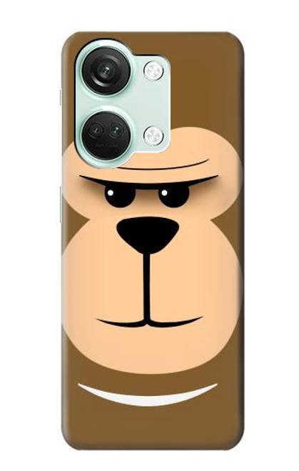 S2721 Cute Grumpy Monkey Cartoon Funda Carcasa Case para OnePlus Nord 3