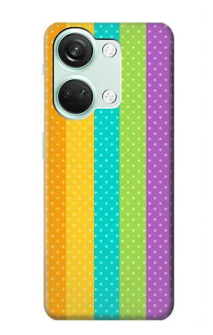 S3678 Colorful Rainbow Vertical Funda Carcasa Case para OnePlus Nord 3