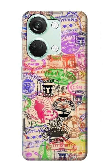 S3904 Travel Stamps Funda Carcasa Case para OnePlus Nord 3