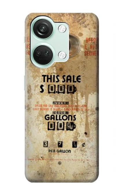 S3954 Vintage Gas Pump Funda Carcasa Case para OnePlus Nord 3