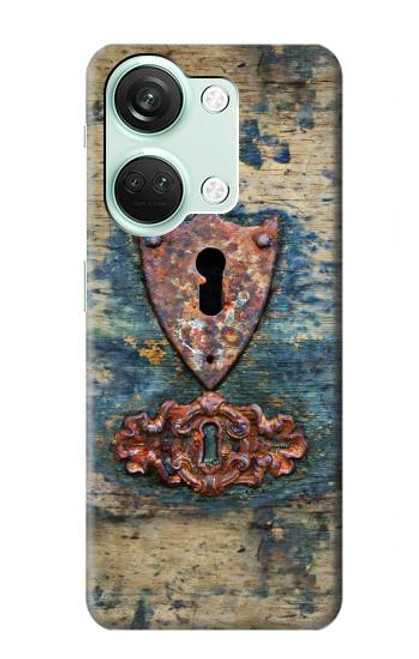 S3955 Vintage Keyhole Weather Door Funda Carcasa Case para OnePlus Nord 3