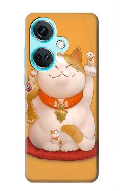 S1217 Maneki Neko Lucky Cat Funda Carcasa Case para OnePlus Nord CE3