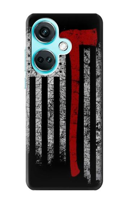 S3958 Firefighter Axe Flag Funda Carcasa Case para OnePlus Nord CE3