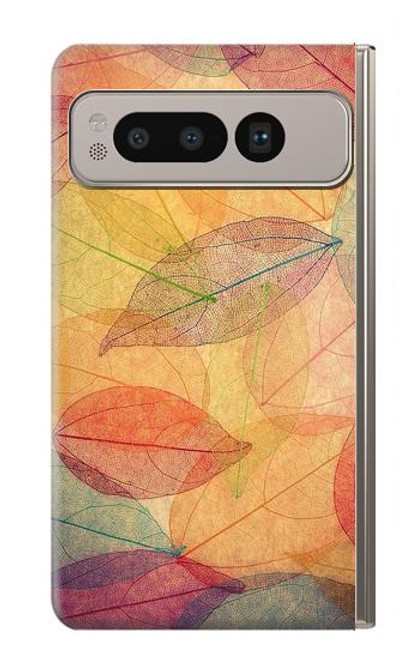 S3686 Fall Season Leaf Autumn Funda Carcasa Case para Google Pixel Fold