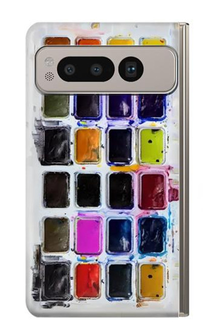 S3956 Watercolor Palette Box Graphic Funda Carcasa Case para Google Pixel Fold
