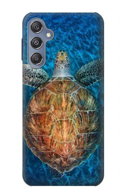 S1249 Blue Sea Turtle Funda Carcasa Case para Samsung Galaxy M34 5G