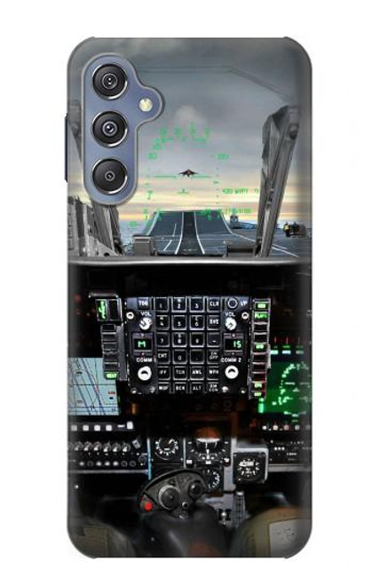 S2435 Fighter Jet Aircraft Cockpit Funda Carcasa Case para Samsung Galaxy M34 5G