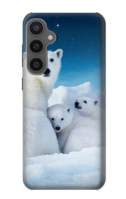 S0285 Polar Bear Family Arctic Funda Carcasa Case para Samsung Galaxy S23 FE