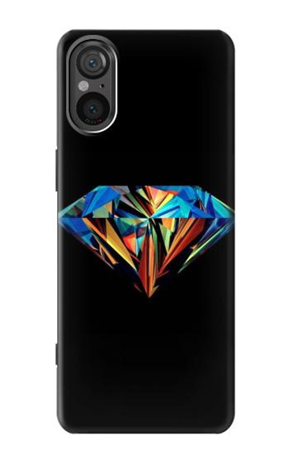 S3842 Abstract Colorful Diamond Funda Carcasa Case para Sony Xperia 5 V