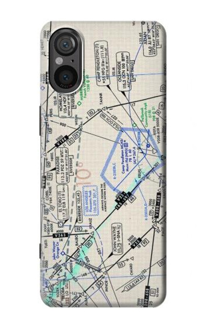 S3882 Flying Enroute Chart Funda Carcasa Case para Sony Xperia 5 V