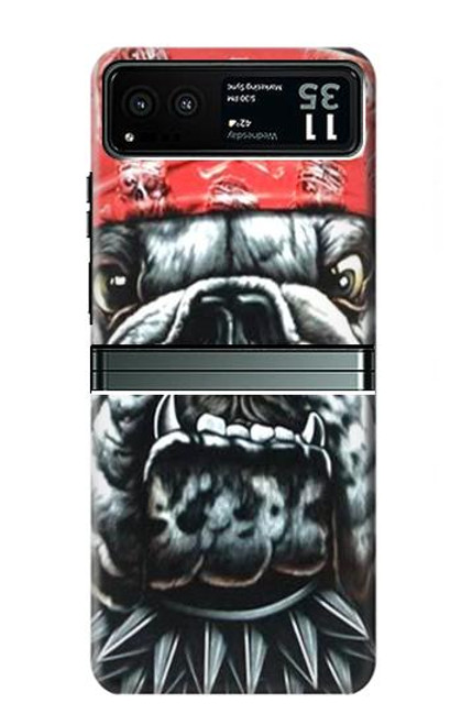 S0100 Bulldog American Football Funda Carcasa Case para Motorola Razr 40