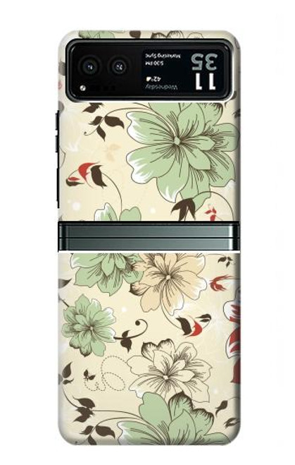 S2179 Flower Floral Vintage Art Pattern Funda Carcasa Case para Motorola Razr 40