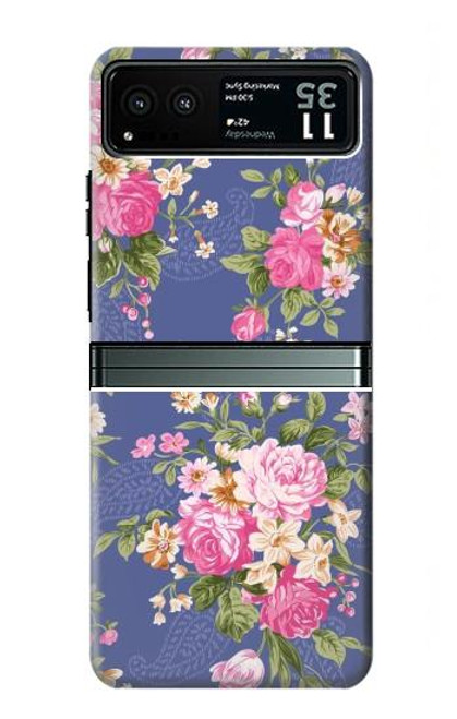 S3265 Vintage Flower Pattern Funda Carcasa Case para Motorola Razr 40