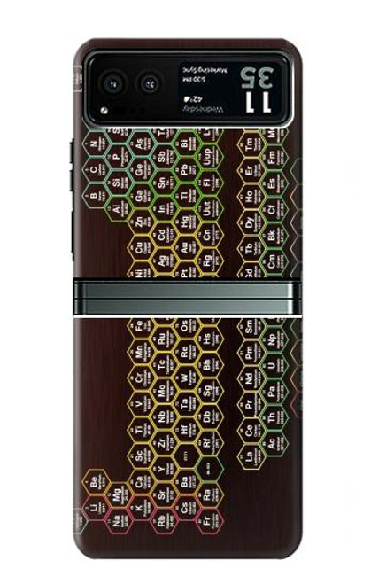 S3544 Neon Honeycomb Periodic Table Funda Carcasa Case para Motorola Razr 40
