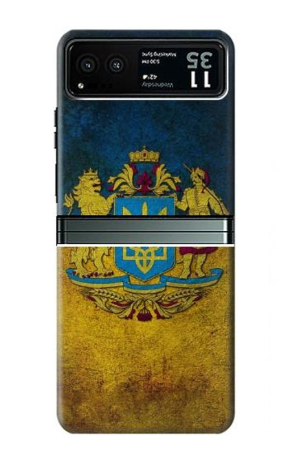 S3858 Ukraine Vintage Flag Funda Carcasa Case para Motorola Razr 40