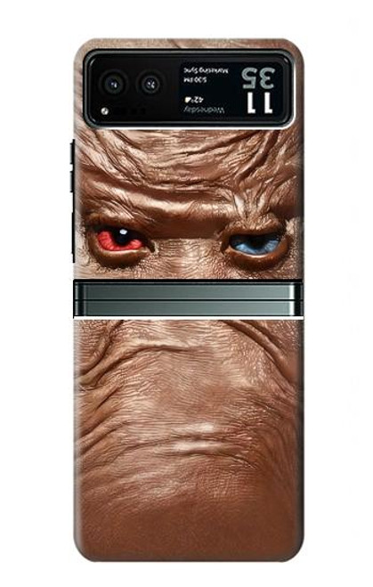 S3940 Leather Mad Face Graphic Paint Funda Carcasa Case para Motorola Razr 40