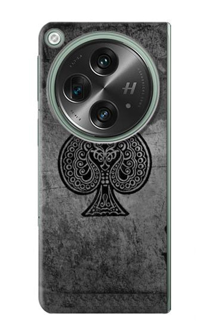 S3446 Black Ace Spade Funda Carcasa Case para OnePlus OPEN