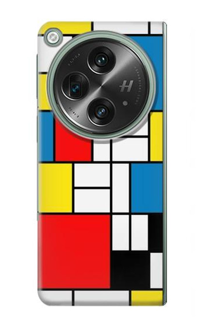 S3814 Piet Mondrian Line Art Composition Funda Carcasa Case para OnePlus OPEN