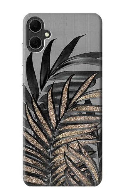 S3692 Gray Black Palm Leaves Funda Carcasa Case para Samsung Galaxy A05