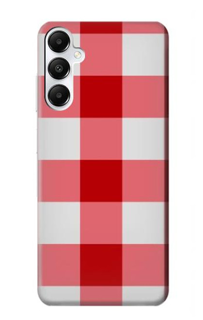 S3535 Red Gingham Funda Carcasa Case para Samsung Galaxy A05s