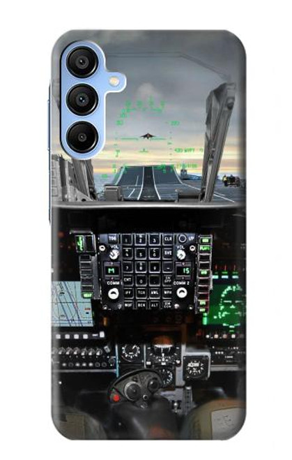 S2435 Fighter Jet Aircraft Cockpit Funda Carcasa Case para Samsung Galaxy A15 5G