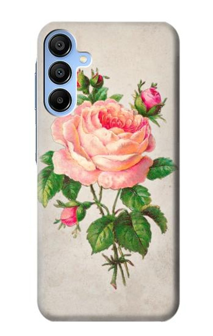 S3079 Vintage Pink Rose Funda Carcasa Case para Samsung Galaxy A15 5G