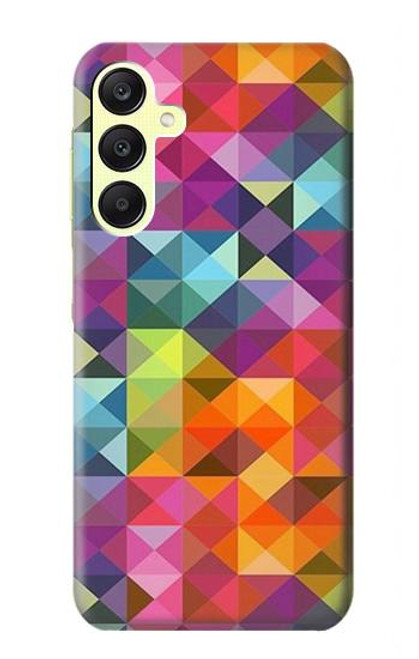 S3477 Abstract Diamond Pattern Funda Carcasa Case para Samsung Galaxy A25 5G