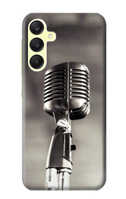 S3495 Vintage Microphone Funda Carcasa Case para Samsung Galaxy A25 5G